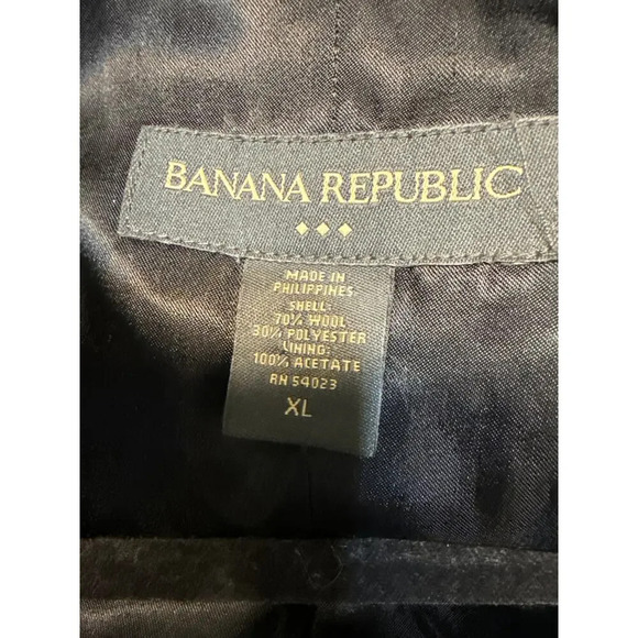 BANANA REPUBLIC BLAZER/jacket Black size XL - Picture 5 of 5